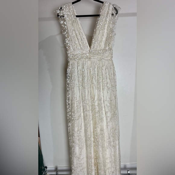 (White) Arline shimmer gown (Baltic Born) - Picture 12 of 14